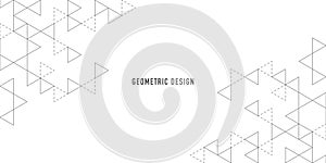 Abstract vector background with a geometric pattern of triangle shapes. Graphic design element