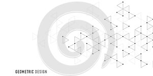 Abstract vector background with a geometric pattern of triangle shapes. Graphic design element