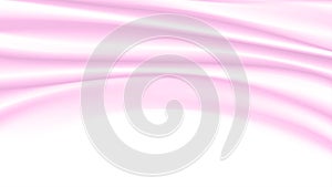Abstract vector background. Luxury light pink silk or liquid wave. Pastel fabric with smooth texture for show product.