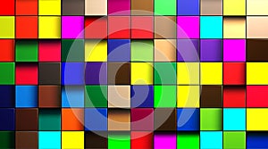 abstract vector background of multi-colored cubes in eps 10