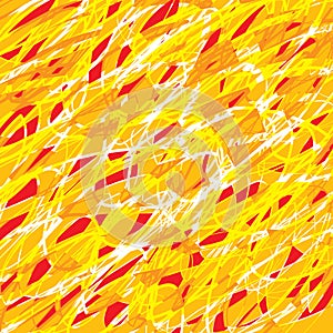 abstract vector background orange and yellow line art