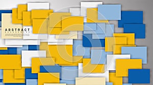 abstract vector background. overlapping full-color square design. New texture for your design