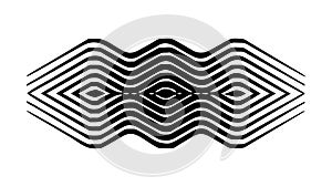 Abstract Wavy Parallel Lines Pattern Vector Background, vector design Generative AI