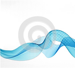Abstract vector background with smooth color wave