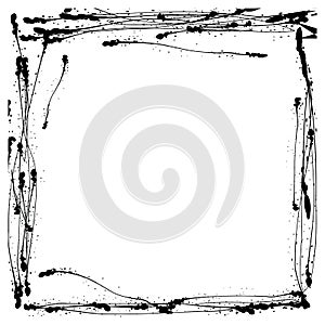 Abstract vector background of urban grunge textures in black and white color