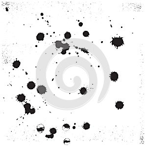 Abstract vector background of urban grunge textures in black and white color