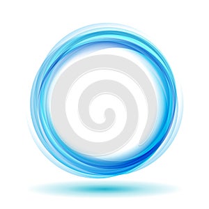 Abstract vector background wavy blue circle. Circle lines. Blue circles. Abstract circles waves. Blue Circle frame