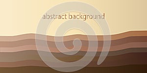 Abstract vector background wavy distorted lines in chocolate beige brown tones.