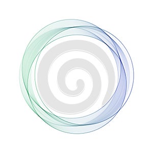 Abstract vector blue circle. advertising layout. eps 10