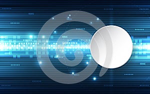 Abstract vector blue technology concept. background illustration