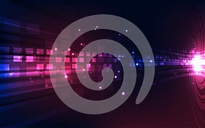 Abstract vector blue technology concept. background illustration