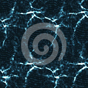 Abstract vector blue wave mesh background. Point cloud array. Chaotic light waves. Technological cyberspace background.