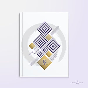 Abstract Vector Brochure, Booklet, Book or Report Cover Design Template.
