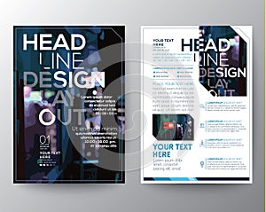 Abstract Vector Brochure Flyer design Layout template