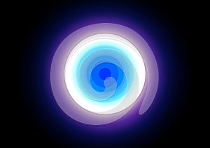 Abstract vector circle blue light modern luminous circle background. illustration vector design background