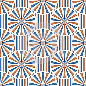 Abstract vector circles seamless pattern