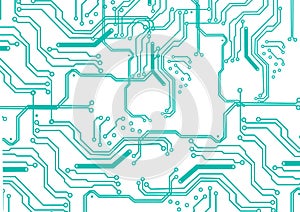 Abstract vector circuit digital technology elements design background, illustration vector design background