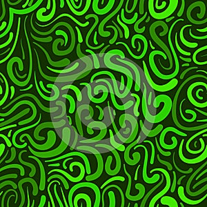 Abstract vector colored swirls seamless pattern