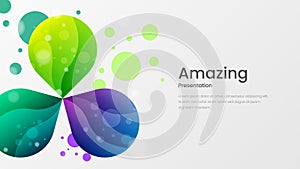 Abstract vector colorful design template for poster, flyer, magazine, journal, brochure, book cover, banner, landing page.