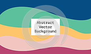 Abstract vector cover with minimal design and simlpe wave shapes. Abstract geometric vector objects.