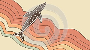 Abstract Flowing Wave Lines Pattern Vector, vector design Generative AI