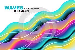 Abstract vector design gradient colourful background. Eps10