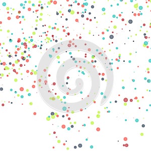 Abstract vector dot background. Colorful dotted