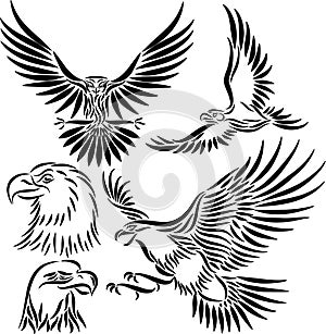 Abstract vector eagle