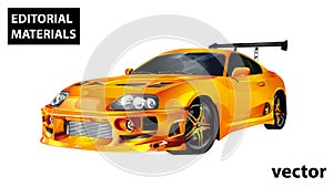 Abstract vector Editorial materials ars exhibition show including activities and innovative automotive exhibitions at