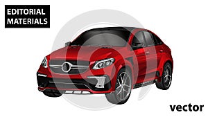 Abstract vector Editorial materials ars exhibition show including activities and innovative automotive exhibitions at