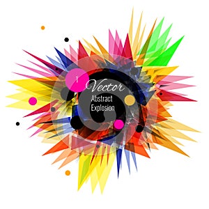 Abstract vector explosion background