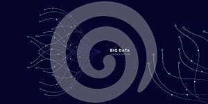 Abstract vector explosion colorful lines equalizer circular shape isolated technology background.