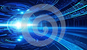 abstract vector future internet technology background illustration