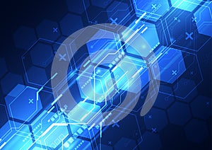 Abstract vector future technology concept background illustration