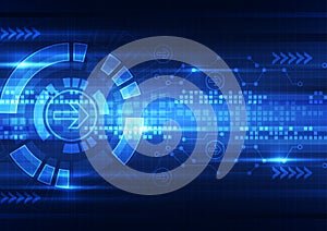 Abstract vector future technology concept background illustration