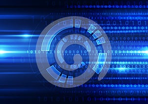 Abstract vector future technology concept background illustration