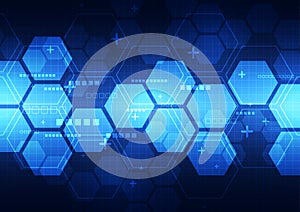 Abstract vector future technology concept background illustration