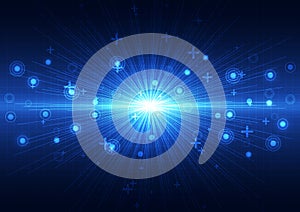 Abstract vector future technology concept background illustration