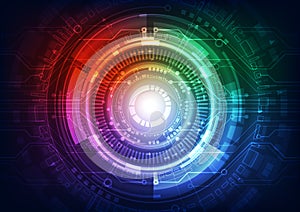 Abstract vector future technology concept background illustration