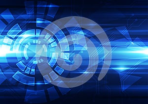 Abstract vector future technology concept background illustration