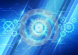 Abstract vector future technology engineering background illustration