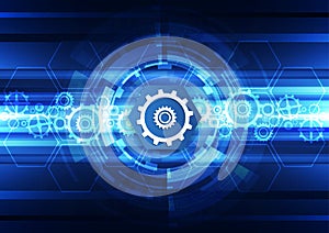 Abstract vector future technology engineering background illustration