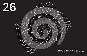 Vector modern shape technological background
