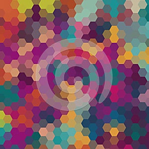 Abstract vector geometric background. colored hexagons. eps 10