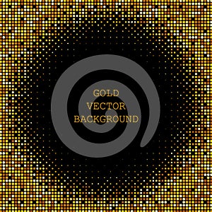 Abstract vector gold glitter background Design template. eps 10