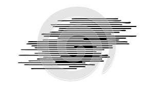 Horizontal Speed Lines Abstract Vector Graphic Element, vector design Generative AI