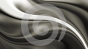 Abstract vector grey shaded wavy background with lighting effect, vector illustration