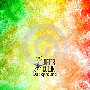 Abstract vector hand drawn rainbow color