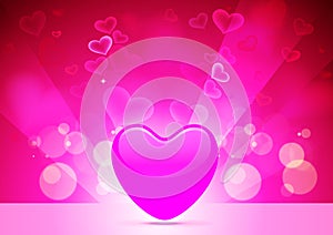 Abstract Vector Heart for Valentines Day Backgrou