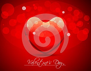 Abstract Vector Heart for Valentines Day Backgrou